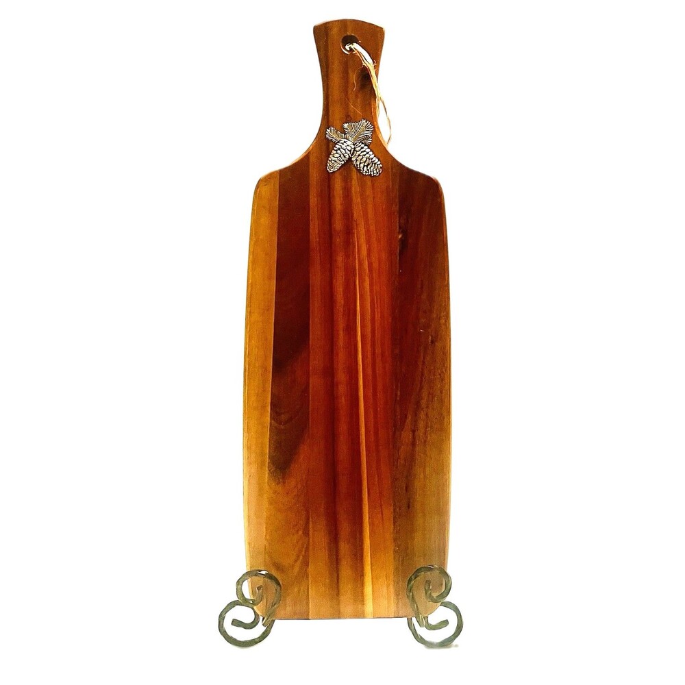 Mountain Woods Brown Acacia Hardwood Paddle Cutting/Serving /wine Board Read